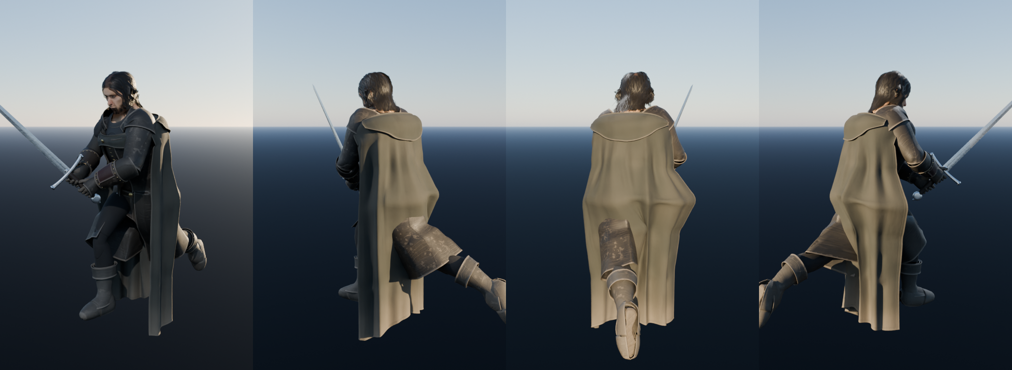 The cloak at a jog