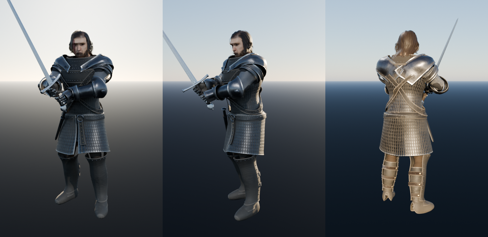 The Hound, three views